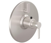 Round Trim Plate, 53 Handle, Knurl Insert, 1 Smaller Control