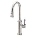 Curving Spout, Pull-down Spray, Side Handle Control