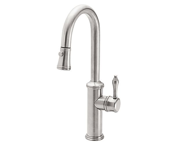 Curving Spout, Pull-down Spray, Side Handle Control