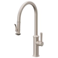 Curving Spout, Trigger Pull-down Spray, Lever Handle