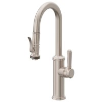 Curving Spout, Squeeze Trigger Pull-down Spray, Side Handle Control