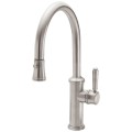 Low Arched Spout, Pull-down Spray, Lever Handle