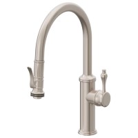 Low Curving Spout, Trigger Pull-down Spray, Tear Drop Lever Handle