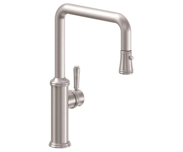 Squared Spout, Pull-down Spray, Push Button Trigger