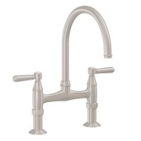 Bridge Faucet, Curving Spout, 48X Handle