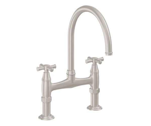 Bridge Faucet, Curving Spout, 48X Handle