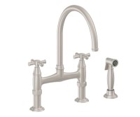 Bridge Faucet, Curving Spout, 48X Handle