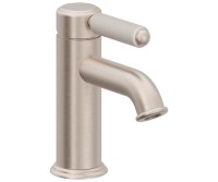 White Porcelain Handle, Top Handle, Low Single Hole Faucet