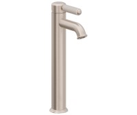 White Porcelain Handle, Top Handle, Tall Single Hole Faucet
