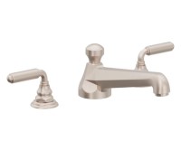 Metal Lever Handles, Transitional Roman Tub Filler