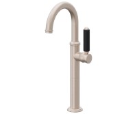 Black Metal Lever Handle, Tall Single Hole Faucet
