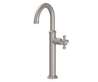 Tall, Curving Spout, Side Lever Control, Del Mar Cross Handle