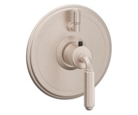 Round Back Plate, Single Diverter/Stop, Lever Handle