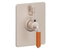 Rectangle Back Plate, Single Diverter/Stop, Color Lever Handle