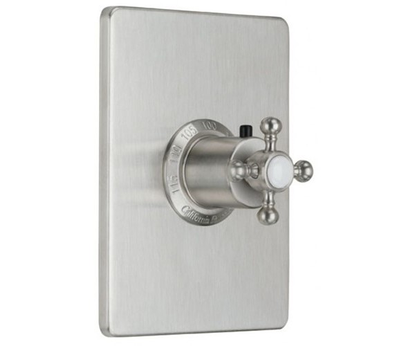 Rectangle Thermostatic, Cross Handle