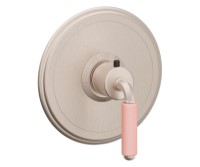 Round Back Plate, Color Lever Handle, Shower Control