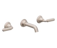 Metal Lever Handles Wall Faucet