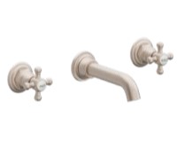Cross Lever Handles Wall Faucet