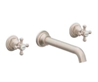 Cross Lever Handles Wall Faucet