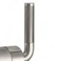 Lever Handle with hash mark-textured knurling