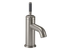 Short Single Hole Faucet with Top Carbon Fiber Lever Handle