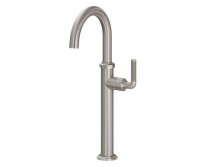 Tall, Curving Spout, Side Lever Control, Knurl Detail