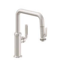 Curving Spout, Pull-down Spray with Squeeze Trigger Control