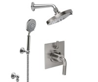 Multi-Function Shower Head, Shower Arm, Hand Shower on a Hook -  Descanso Knurl Lever