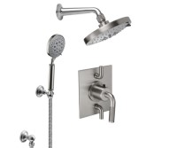 Multi-Function Shower Head, Shower Arm, Hand Shower on a Hook - Flate Back Plate