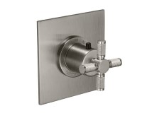 Square Trim Plate, Knurl Cross Handle