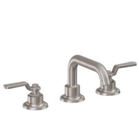 Widespread Sink Faucet, Quad Spout, Industrial Lever Handles