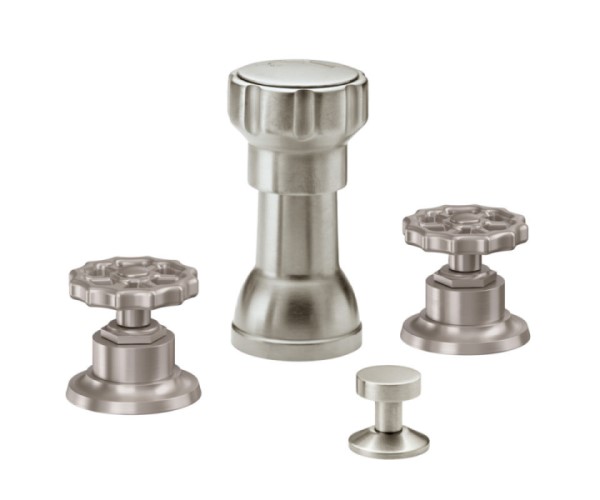 Vertical Bidet with Metal Wheel Handles