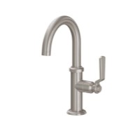 Curving Spout, Side Lever Control, Lever Handle