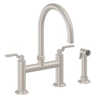 Bridge Faucet, Arch Spout, Side Spray