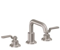 Tub Faucet with Squared Tubular Spout, Industrial Lever Handles