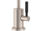 Black, Round, Post Handle