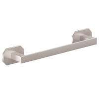 Short Towel Bar with Octagonal Bases