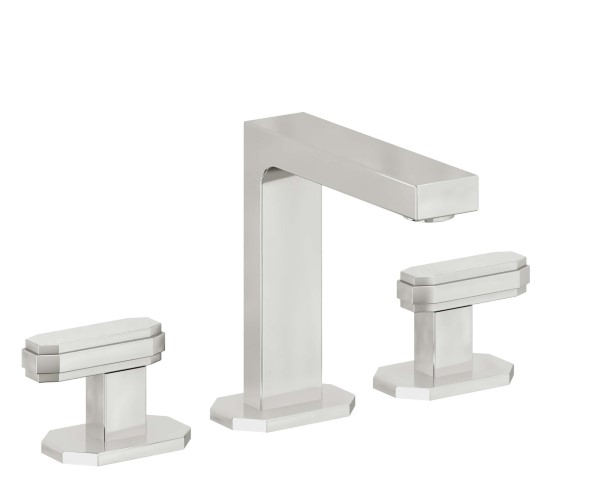 Widespread Faucet with Hexagon Lever Handles