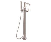 Single Post Freestanding Tub Filler With Square Spout