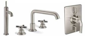 Descanso Sink Faucet, Tub Filler and Shower Control