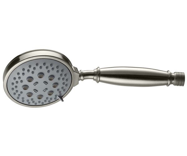 Round Hand Shower, Traditional Design, Curving Handle