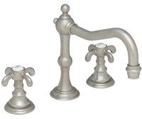 Traditional Widespread Faucet Swith Drop Cross Handle