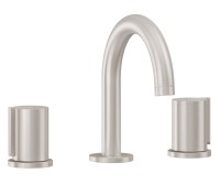 Sink Faucet, Curving Spout, Smooth Handles