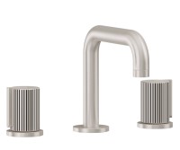 Sink faucet with Squared Spout, Pinstrip Black Grove Handles