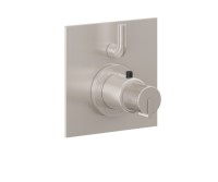 Square Trim Plate, Knurled Handle, 1 Smaller Control