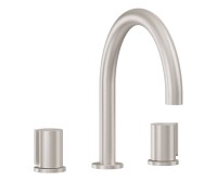 Tub Faucet Curving Spout, Smooth Handles