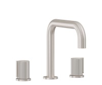 Tub Faucet Quad Spout, Pinstripe Handles