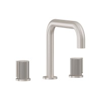 Tub Faucet Quad Spout, Pinstripe Intaglio Handles