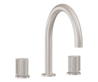 Tub Faucet Curving Spout, Rivulet Handles