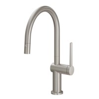 Curving Spout, Pull-down Spray